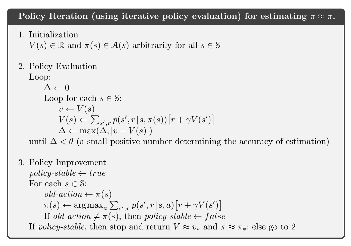 Generalized Policy Iteration Ruochi Ai